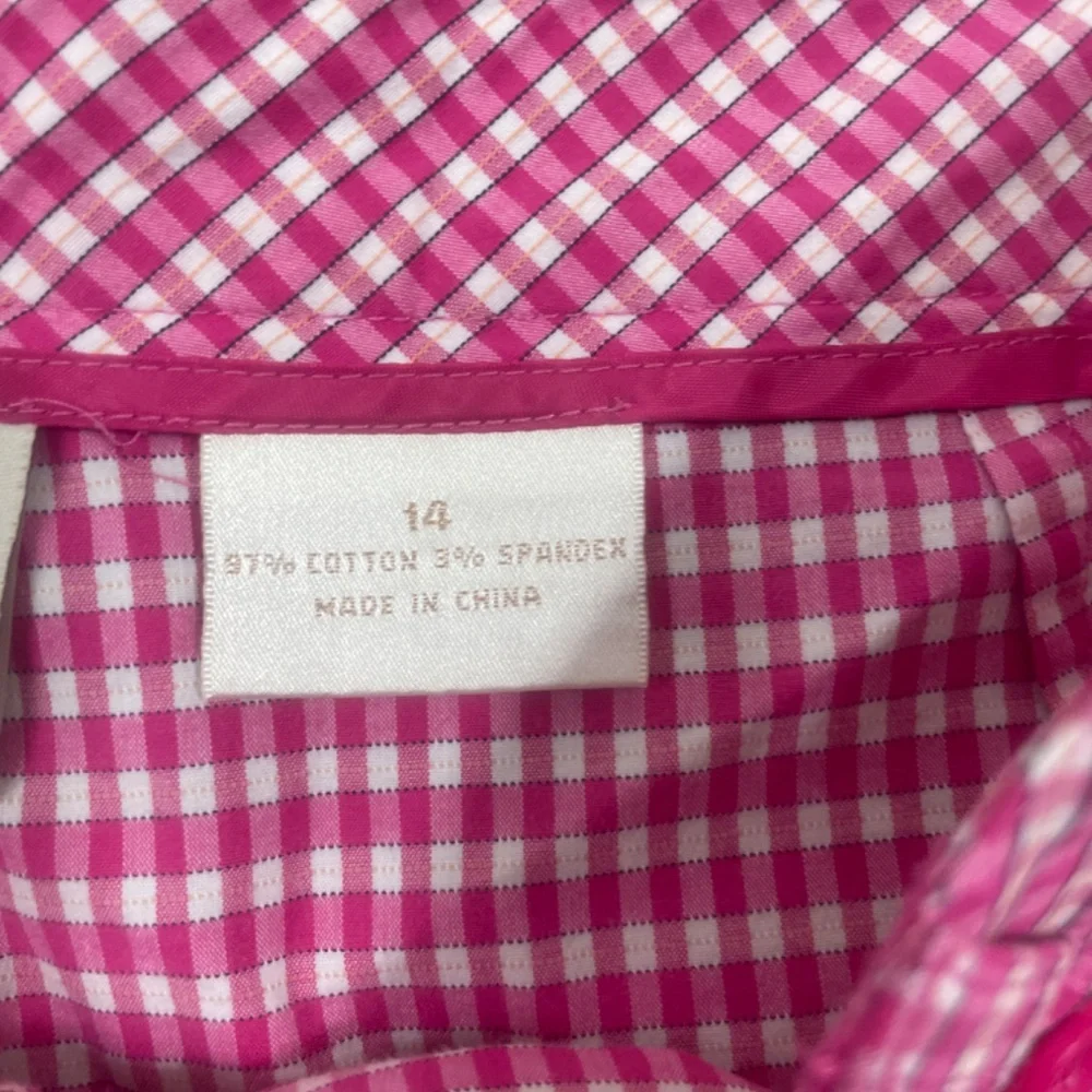 EP 14‎ Shorts Pink White Check Cotton Spandex